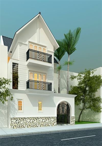 Thiết kế kiến trúc biệt thự khu đô thị Việt Hưng - Chị Việt