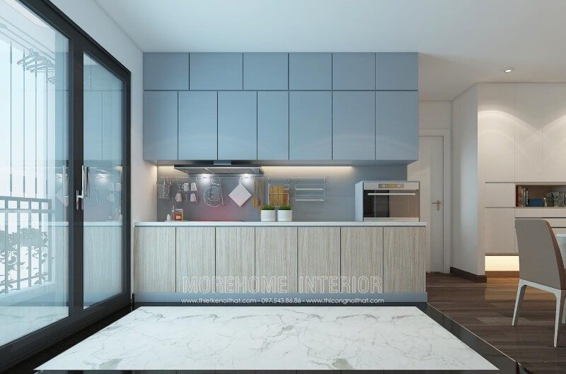 Nếu bạn đang tìm kiếm một mẫu tủ bếp đẹp cho nhà phố của mình, hãy đừng bỏ qua mẫu tủ bếp hiện đại gỗ Acrylic này nhé!